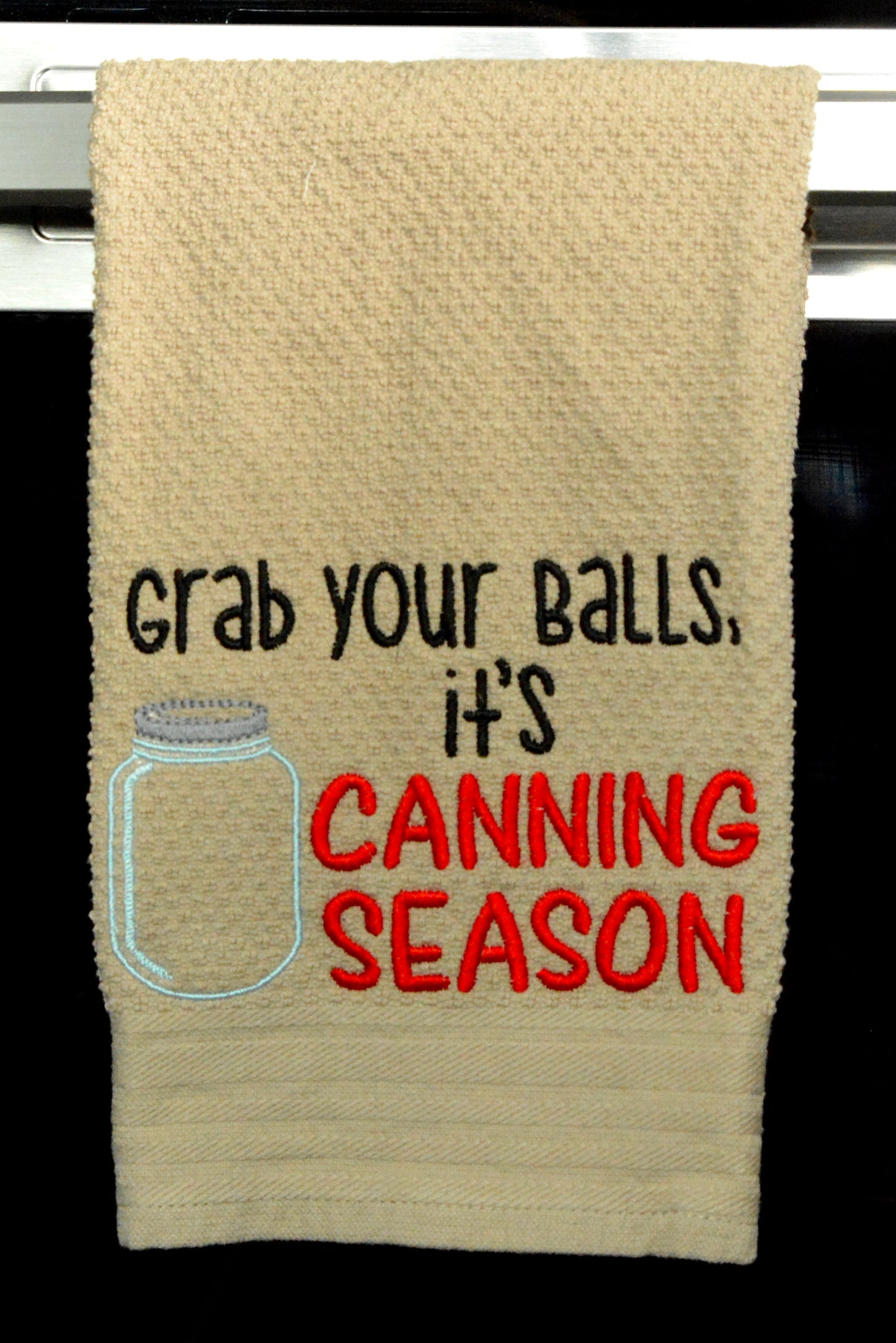 Grab your balls, it’s canning season Hand Towel